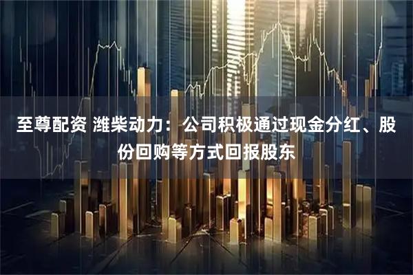 至尊配资 潍柴动力：公司积极通过现金分红、股份回购等方式回报股东
