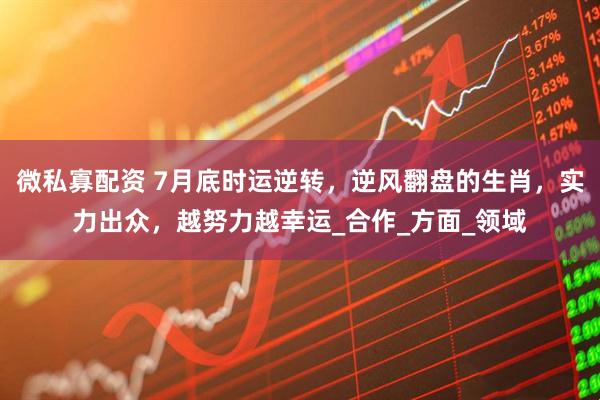 微私寡配资 7月底时运逆转，逆风翻盘的生肖，实力出众，越努力越幸运_合作_方面_领域